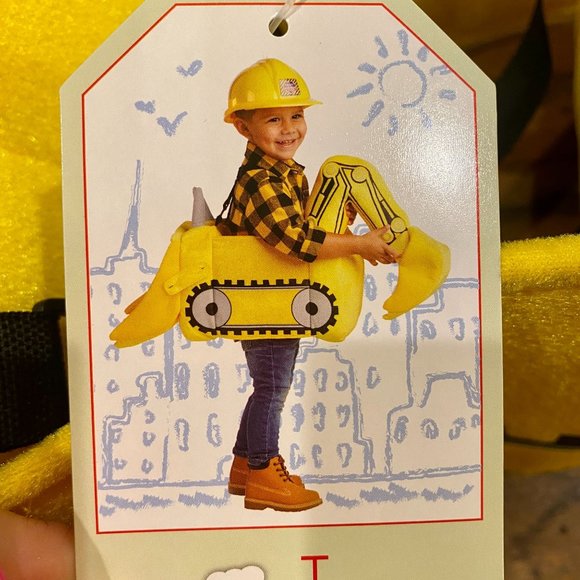 Same Day Shipping Last One NWT Excavator Construction Worker Halloween Costume - Picture 5 of 6